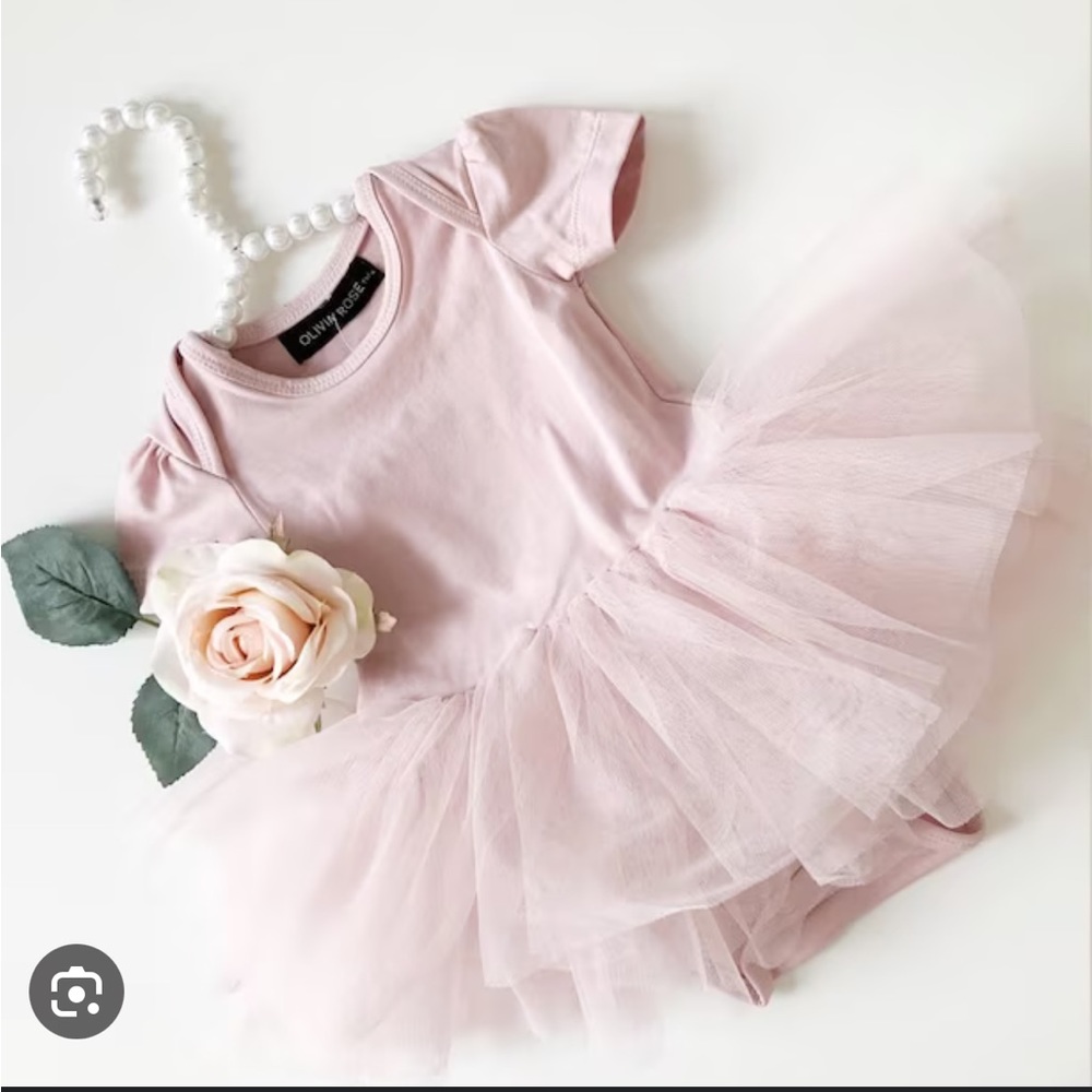 Olivia rose onesie tutu dress (brand new without tag) 12-18M
